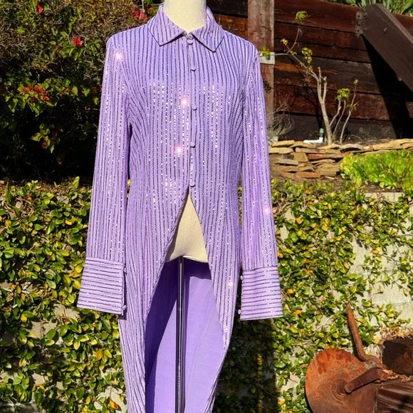 Stine Goya sequin embellished longline high-low tunic - Picture 9 of 10